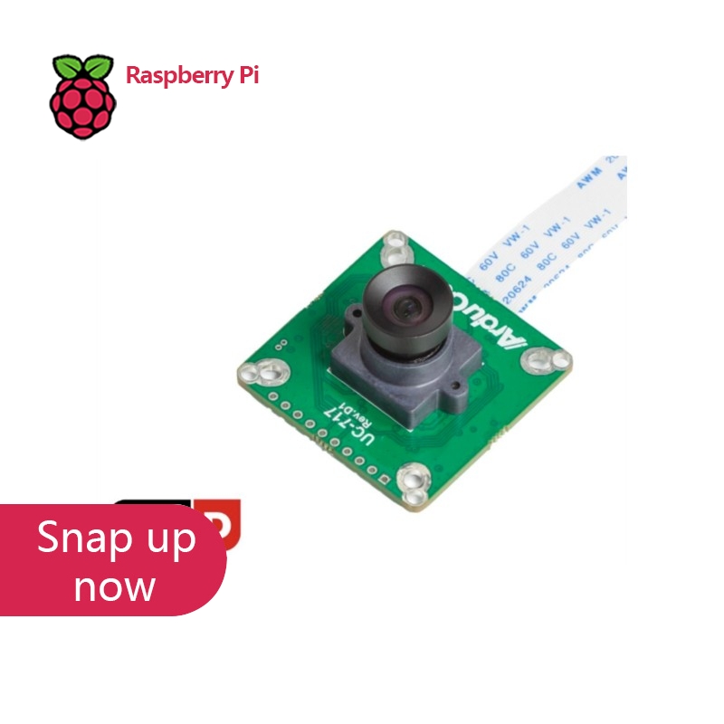 Raspberry Pi Global Shutter Camera Imx296 - كاميرا أردوكام IMX296 أحادية اللون بدقة