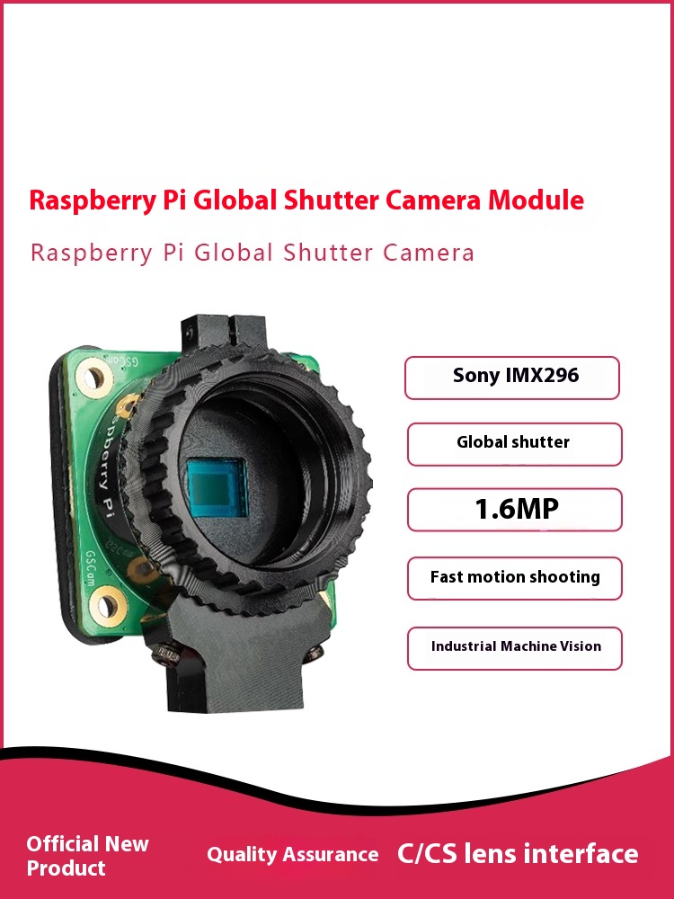 وحدة كاميرا بجودة عالية بدقة 1 - مراجعة Raspberry Pi Global Shutter Camera Imx296 وسعره