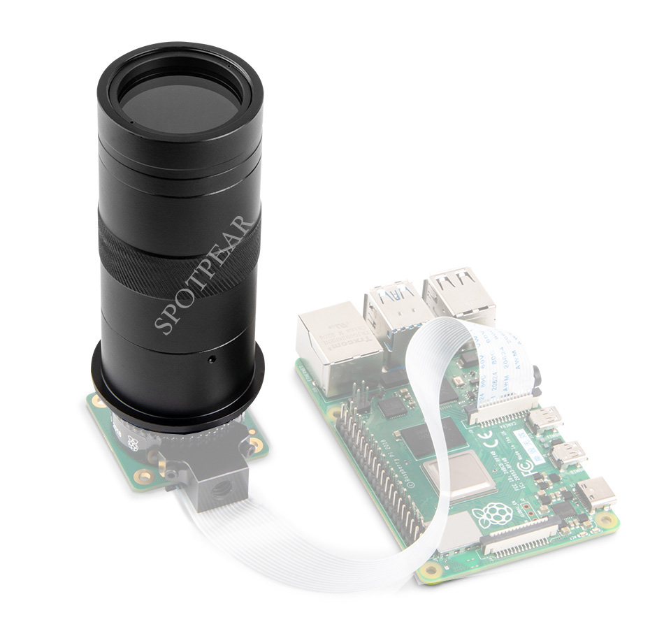 التوت بي وحدة الكاميرا 100X مج - مراجعة Raspberry Pi Hq Camera Microscope Lens وسعره
